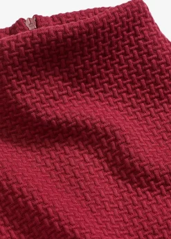 bonprix Kleider|Nachhaltigere Materialien^Ausgestelltes Midikleid rubinrot