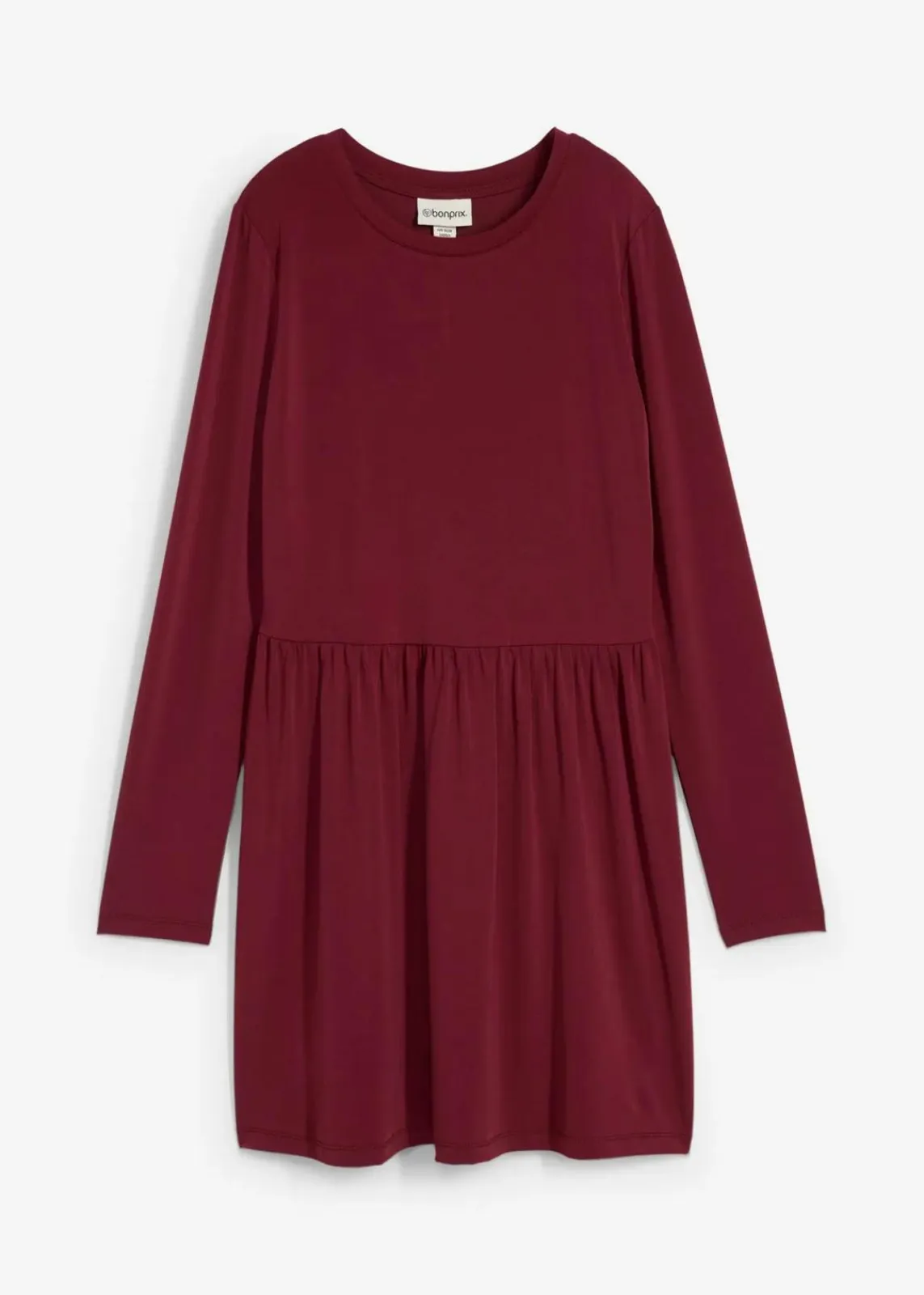 bonprix Kleider|Nachhaltigere Materialien^Ausgestelltes Shirtkleid ahornrot