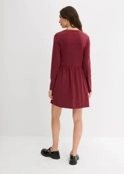 bonprix Kleider|Nachhaltigere Materialien^Ausgestelltes Shirtkleid ahornrot
