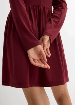 bonprix Kleider|Nachhaltigere Materialien^Ausgestelltes Shirtkleid ahornrot