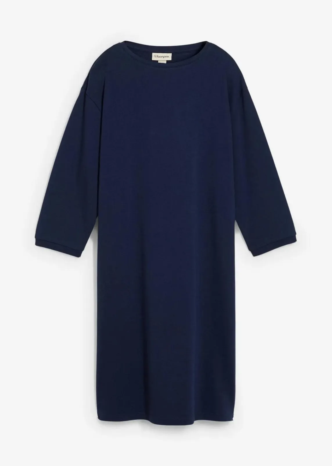 bonprix Basics|Sweat^Ausgestelltes Sweatkleid dunkelblau