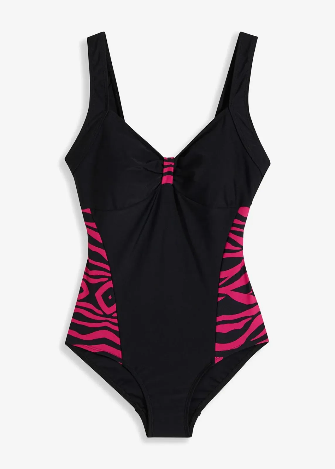 bonprix Nachhaltigere Materialien|Bademode·Badeanzüge^Badeanzug schwarz/pinklady zebra