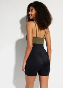 bonprix Nachhaltigere Materialien|Badeanzüge^Badeanzug schwarz/khaki