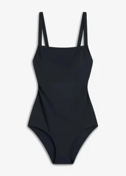 bonprix Sport Bademode|Badeanzüge^Badeanzug mit eckigem Ausschnitt schwarz
