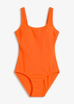 bonprix Nachhaltigere Materialien|Bademode·Badeanzüge^Badeanzug mit hohem Rückenausschnitt dunkelorange