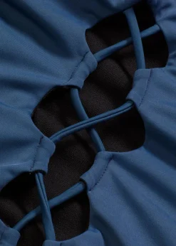 bonprix Nachhaltigere Materialien|Badeanzüge^Badeanzug mit Schnürung blau