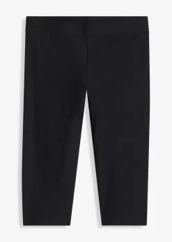 bonprix Nachhaltigere Materialien|Bedeckende Bademode^Badecaprihose mit elastischem Bund schwarz