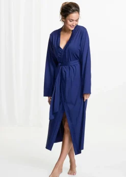 bonprix Wäsche·Basics|Wäsche·Bademäntel^Bademantel aus Shirtqualität mitternachtsblau