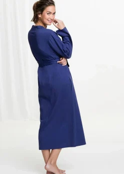 bonprix Wäsche·Basics|Wäsche·Bademäntel^Bademantel aus Shirtqualität mitternachtsblau