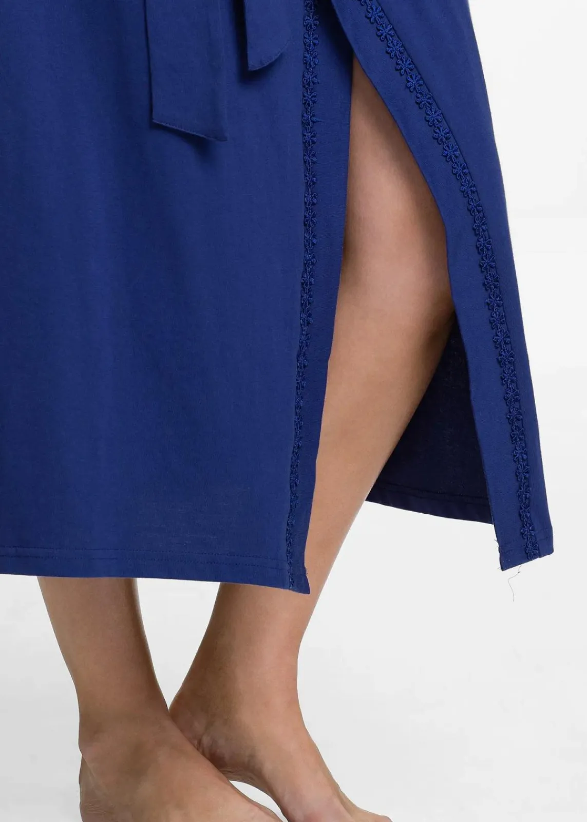 bonprix Wäsche·Basics|Wäsche·Bademäntel^Bademantel aus Shirtqualität mitternachtsblau