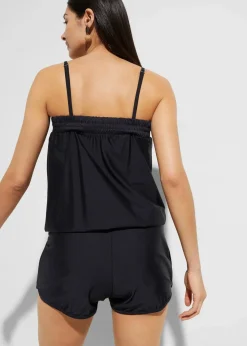bonprix Bademode·Badeanzüge|Bademode·Bedeckende Bademode^Badeoverall mit Innenslip schwarz