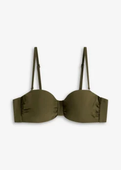 bonprix Große Cups D-F|Nachhaltigere Materialien^Balconette Bikini Oberteil dunkeloliv