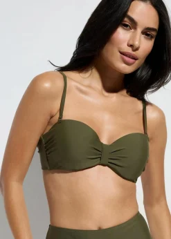 bonprix Nachhaltigere Materialien|Bademode·Bikinis^Balconette Bikini Oberteil dunkeloliv