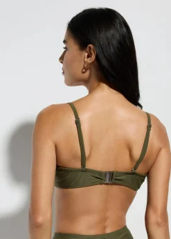 bonprix Nachhaltigere Materialien|Bademode·Bikinis^Balconette Bikini Oberteil dunkeloliv
