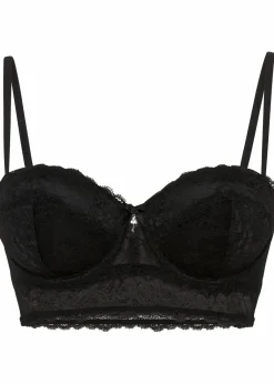 bonprix Große Cups D-H|Nachhaltigere Materialien^Balconette-BH aus Spitze schwarz