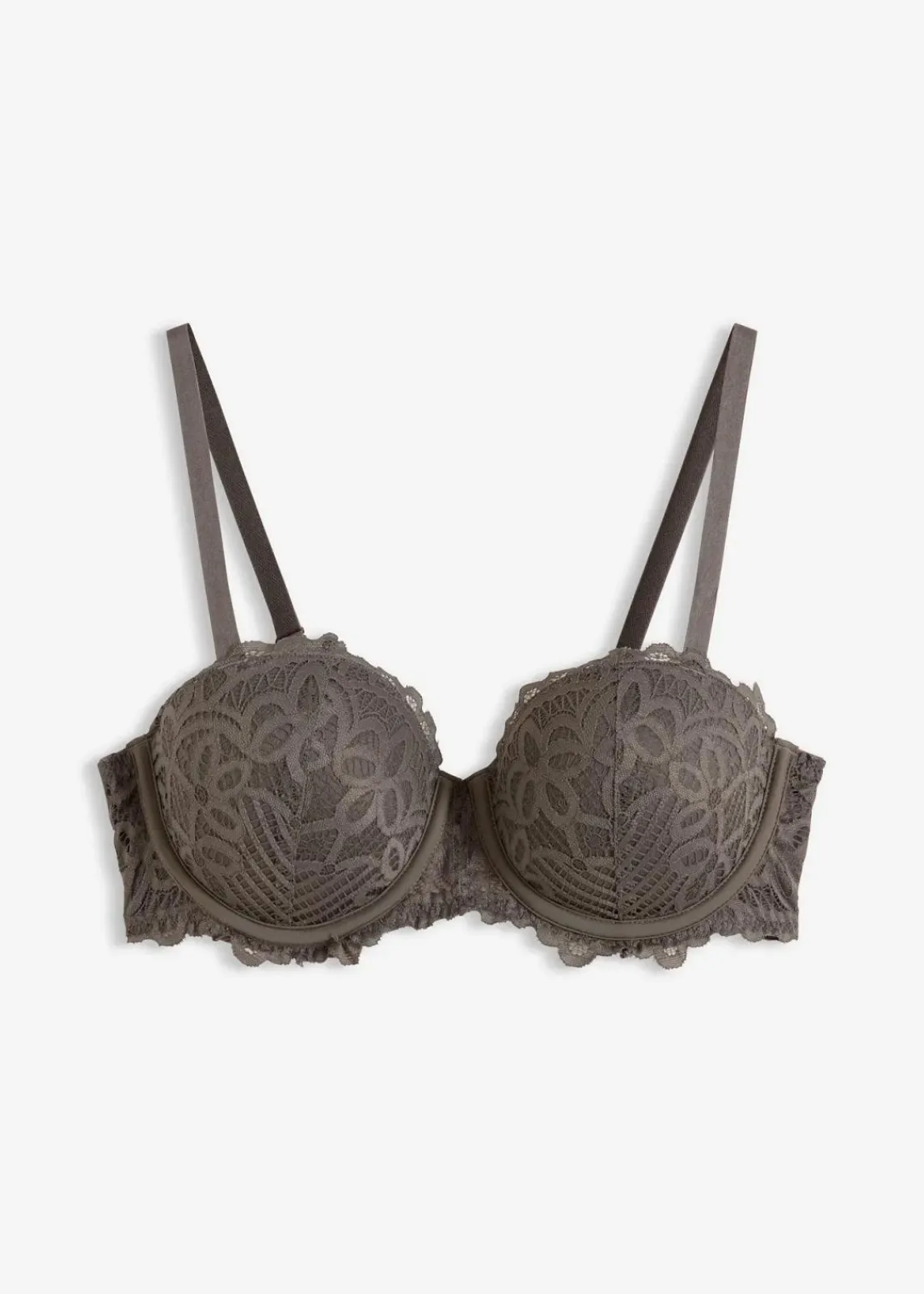 bonprix Große Cups D-H|Bhs^Balconette-BH aus Spitze granitgrau