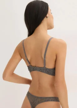 bonprix Große Cups D-H|Bhs^Balconette-BH aus Spitze granitgrau