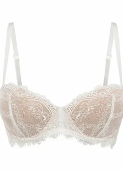 bonprix Große Cups D-H|Bhs^Balconette-BH aus zarter Spitze ecru/hellbraun