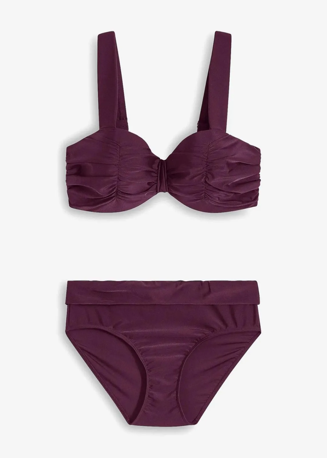 bonprix Nachhaltigere Materialien|Bademode·Bikinis^Balconette-Bikini mit gepolsterten Trägern (2-tlg.Set) holunderbeere
