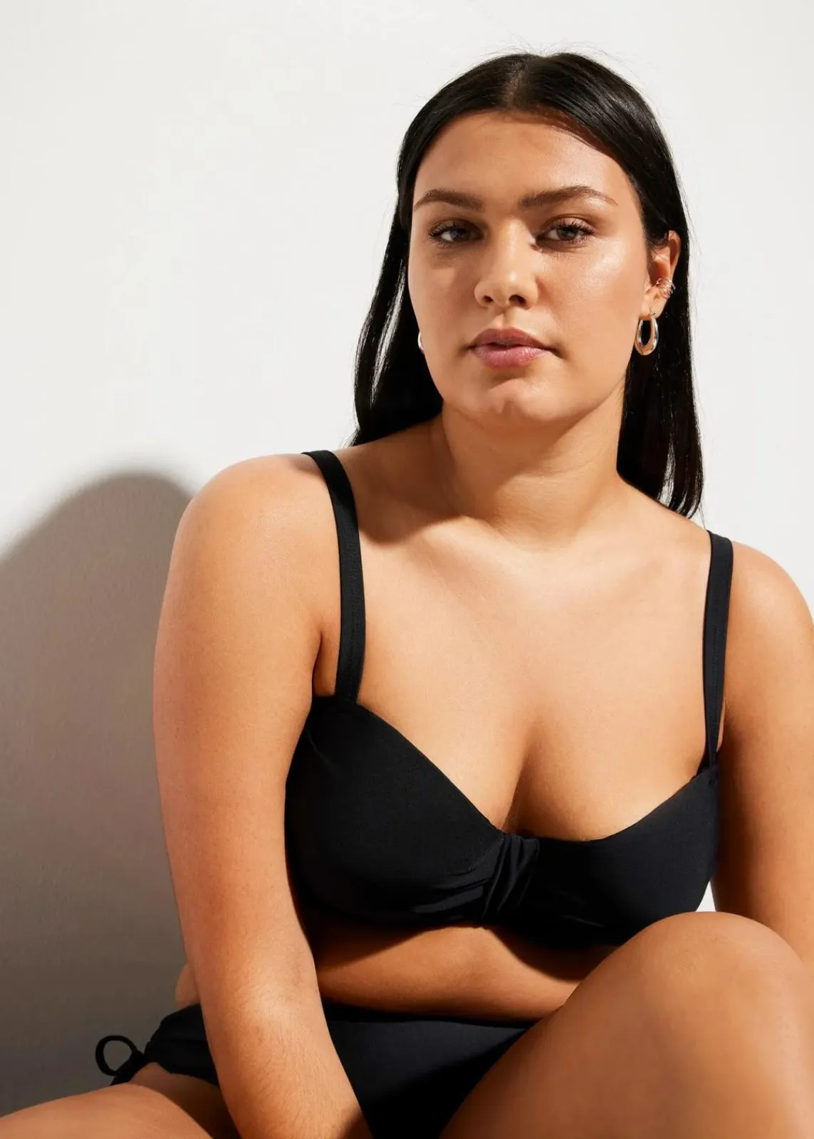 bonprix Nachhaltigere Materialien|Bademode·Bikinis^Balconette-Bikini (2-tlg. Set) mit extra Neckholder Träger schwarz