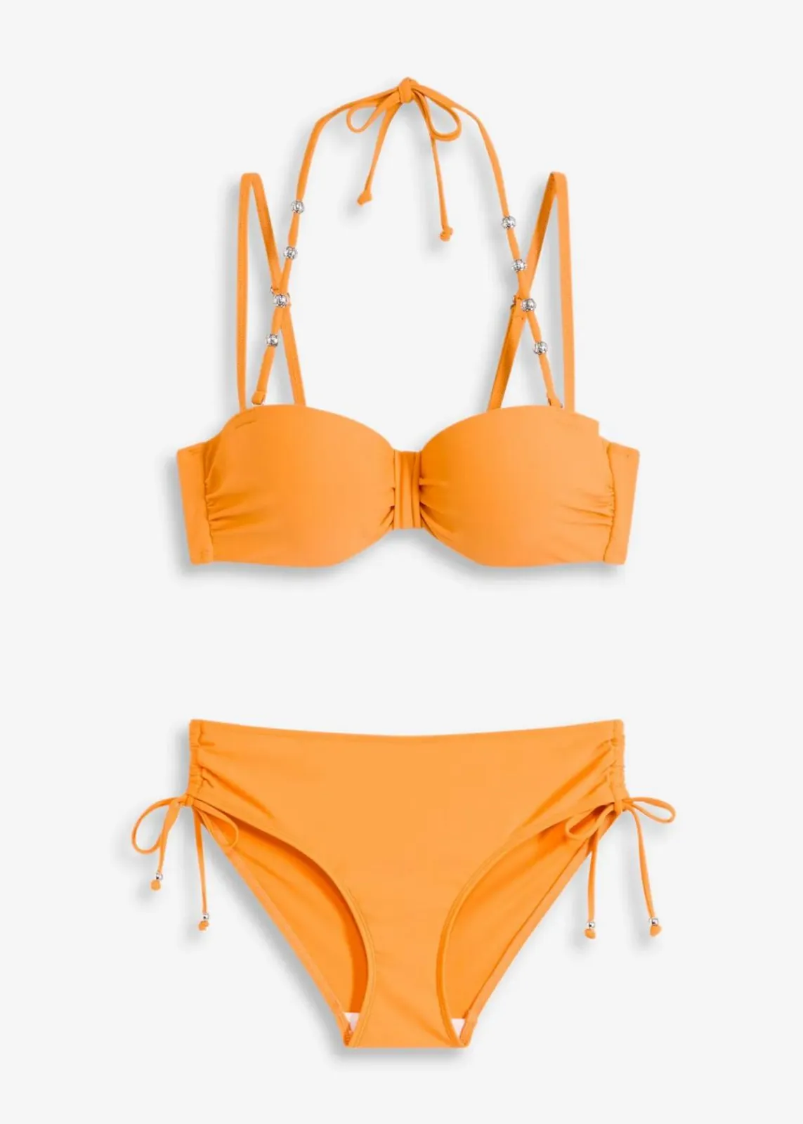 bonprix Nachhaltigere Materialien|Bademode·Bikinis^Balconette-Bikini (2-tlg. Set) mit extra Neckholder Träger orange
