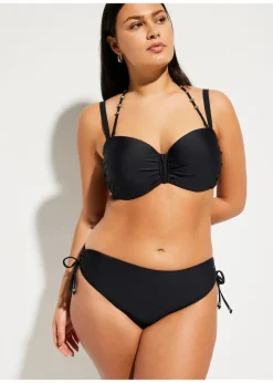 bonprix Große Cups D-F|Nachhaltigere Materialien^Balconette-Bikini (2-tlg. Set) mit extra Neckholder Träger schwarz