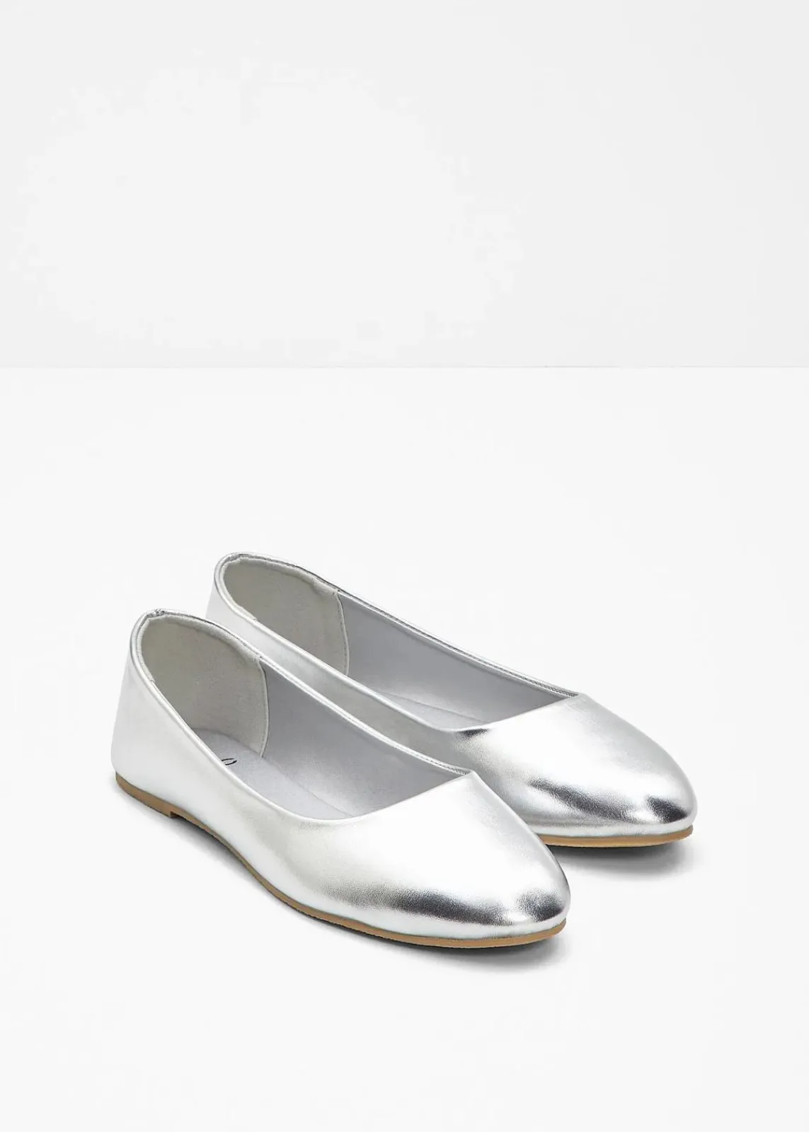 bonprix Sommerschuhe^Ballerinas silber metallic