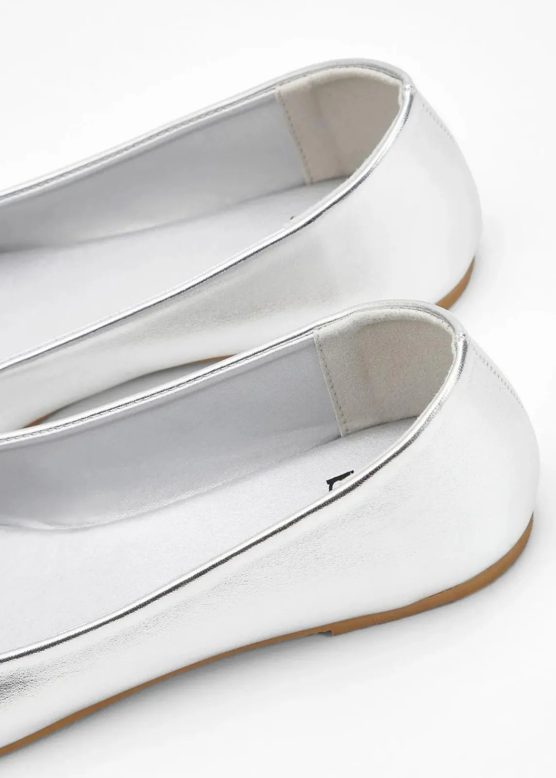 bonprix Sommerschuhe^Ballerinas silber metallic