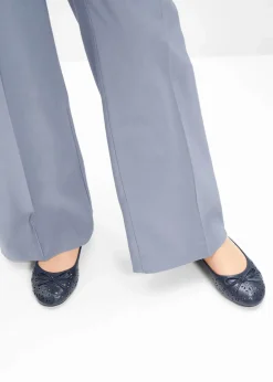 bonprix Sommerschuhe|Schuhe & Accessoires In Spezialgrößen·Schuhe In Übergröße^Ballerinas in bequemer Weite blau