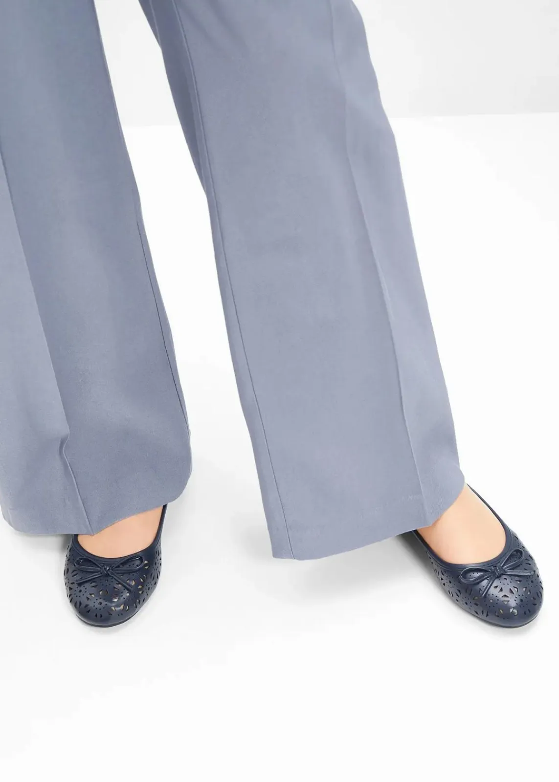 bonprix Sommerschuhe|Schuhe & Accessoires In Spezialgrößen·Schuhe In Übergröße^Ballerinas in bequemer Weite blau