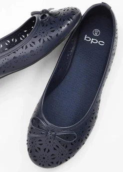 bonprix Sommerschuhe|Schuhe & Accessoires In Spezialgrößen·Schuhe In Übergröße^Ballerinas in bequemer Weite blau