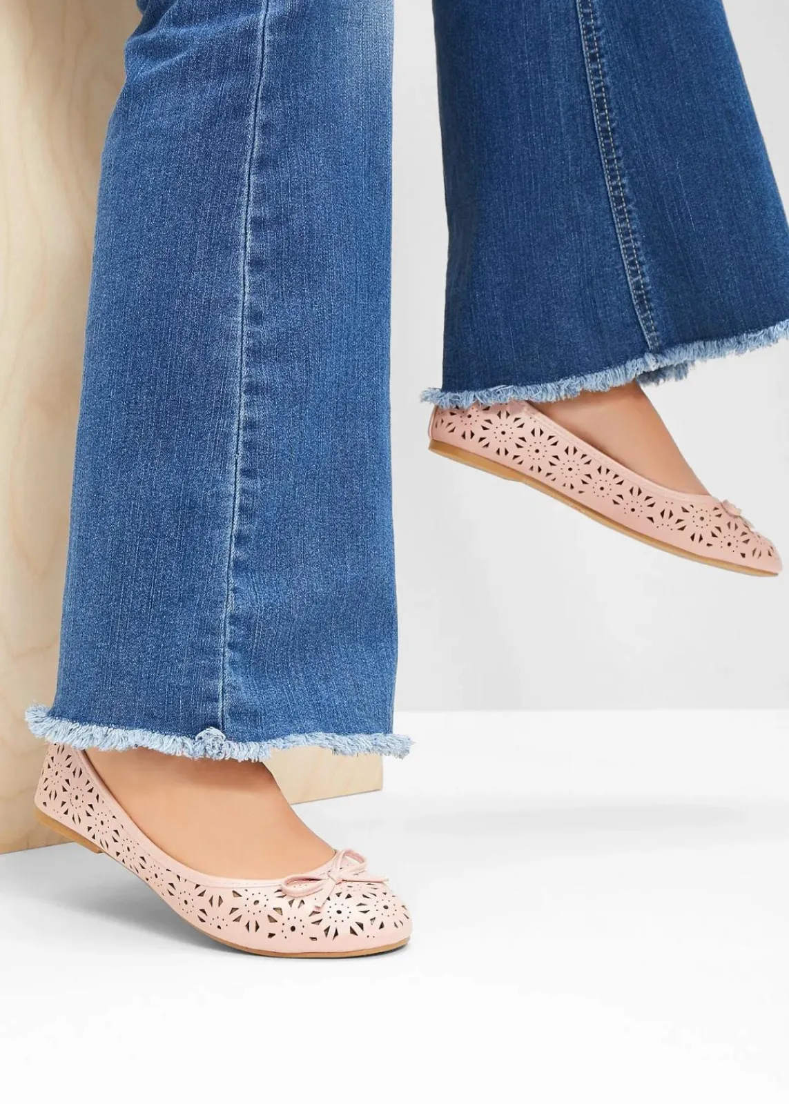 bonprix Schuhe & Accessoires In Spezialgrößen·Schuhe In Übergröße|Sommerschuhe^Ballerinas in bequemer Weite rosa