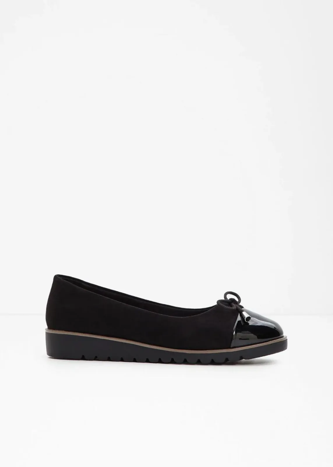 bonprix Sommerschuhe^Ballerinas mit gepolsterter Innensohle schwarz