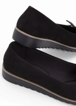 bonprix Sommerschuhe^Ballerinas mit gepolsterter Innensohle schwarz