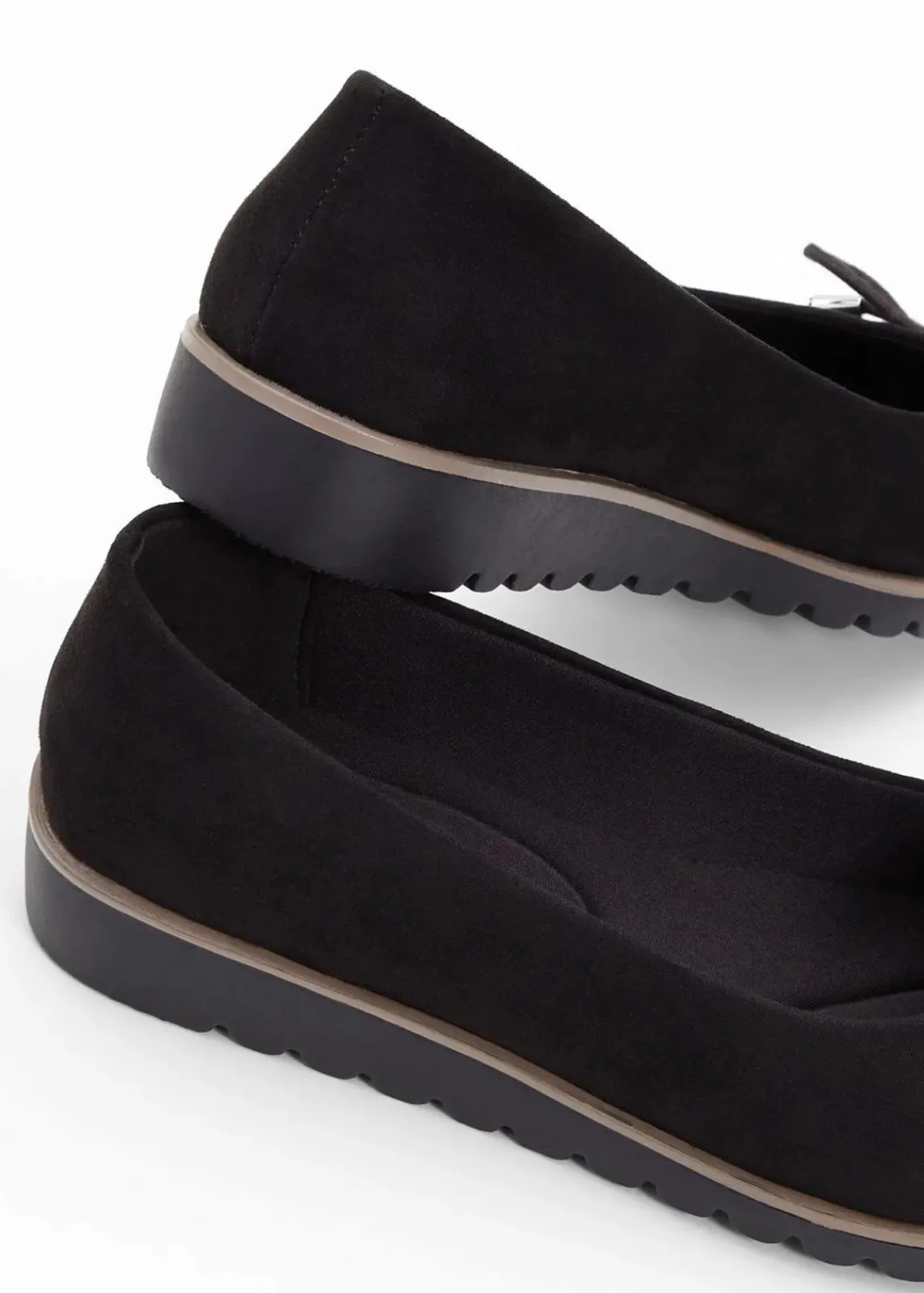 bonprix Sommerschuhe^Ballerinas mit gepolsterter Innensohle schwarz