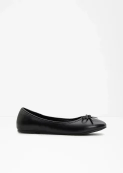 bonprix Sommerschuhe|Schuhe & Accessoires In Spezialgrößen·Schuhe In Übergröße^Ballerinas mit Schleife schwarz