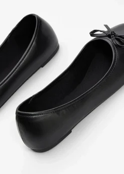 bonprix Sommerschuhe|Schuhe & Accessoires In Spezialgrößen·Schuhe In Übergröße^Ballerinas mit Schleife schwarz