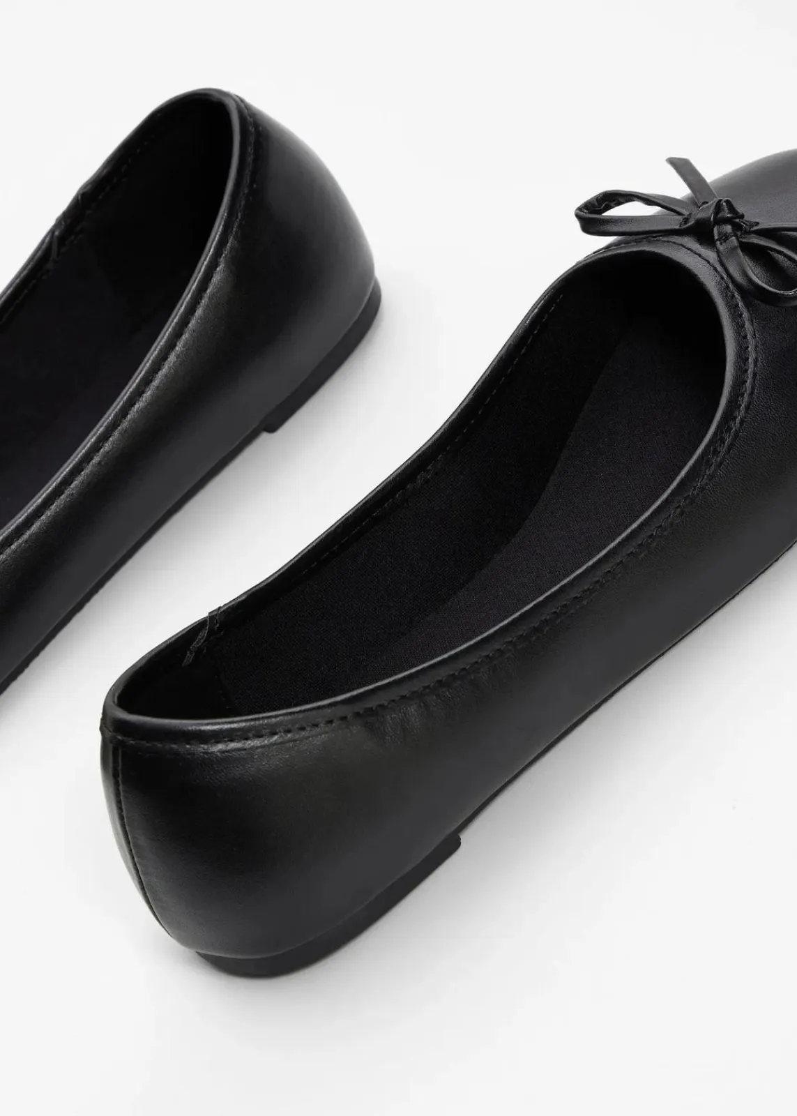 bonprix Sommerschuhe|Schuhe & Accessoires In Spezialgrößen·Schuhe In Übergröße^Ballerinas mit Schleife schwarz