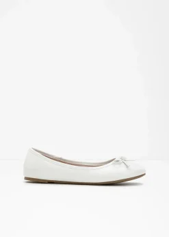 bonprix Schuhe & Accessoires In Spezialgrößen·Schuhe In Übergröße|Sommerschuhe^Ballerinas mit Schleife weiß