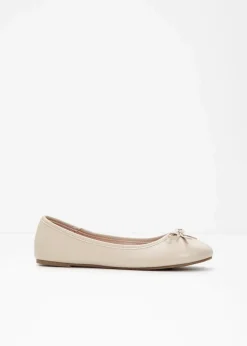bonprix Schuhe & Accessoires In Spezialgrößen·Schuhe In Übergröße|Sommerschuhe^Ballerinas mit Schleife hellsand