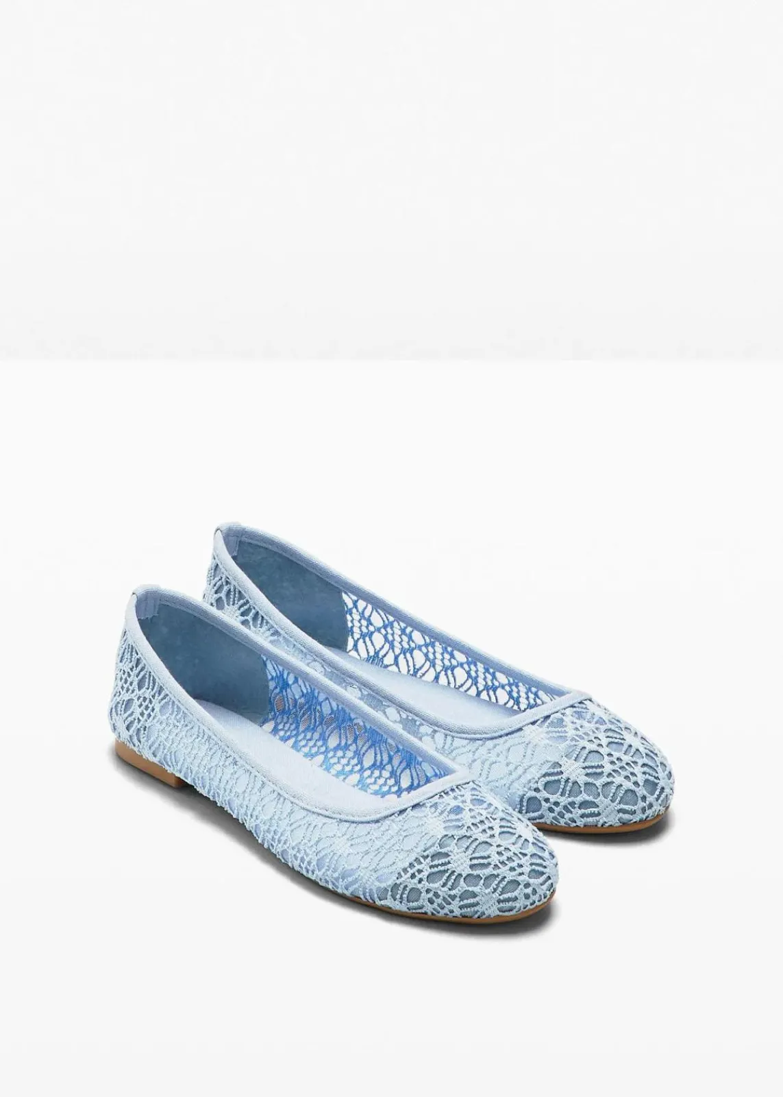 bonprix Schuhe & Accessoires In Spezialgrößen·Schuhe In Übergröße|Sommerschuhe^Ballerinas mit Spitze perlblau