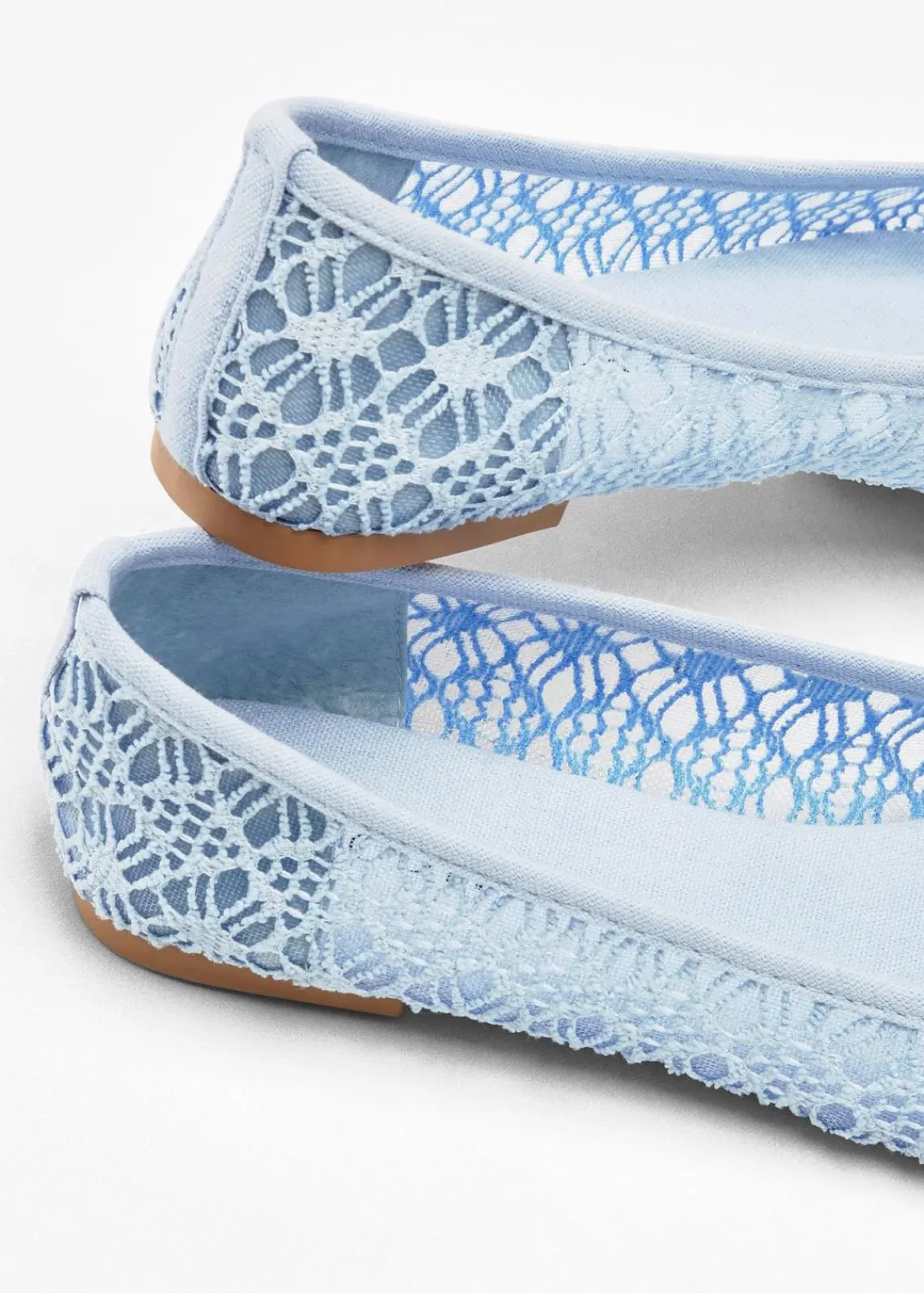 bonprix Schuhe & Accessoires In Spezialgrößen·Schuhe In Übergröße|Sommerschuhe^Ballerinas mit Spitze perlblau