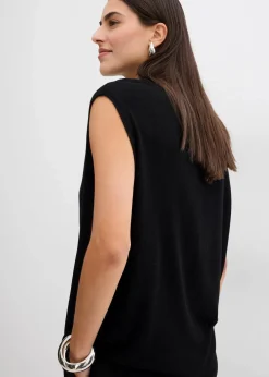 bonprix Bekleidung·Umstandsmode|Strickmode^Ballonförmiges Stricktop aus feiner Viskose schwarz