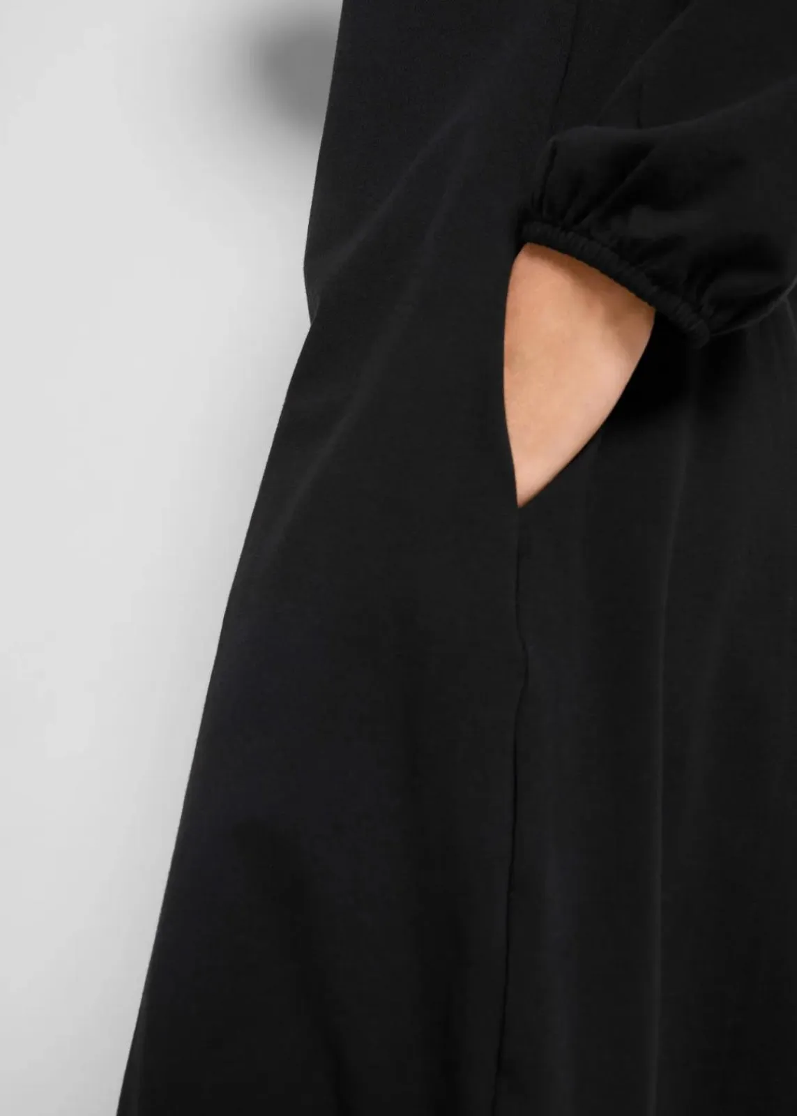 bonprix Bekleidung·Pullover & Strickjacken|Kleider^Ballonkleid aus Baumwoll-Mix schwarz