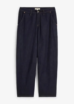 bonprix Jeans^Balloon Jeans Mid Waist, cropped nachtblau denim