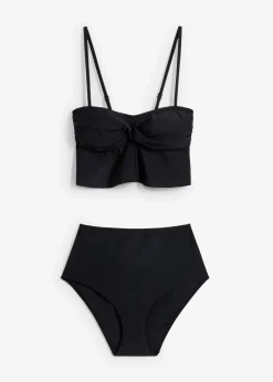 bonprix Nachhaltigere Materialien|Bikinis^Bandeau Bikini (2-tlg.Set) schwarz