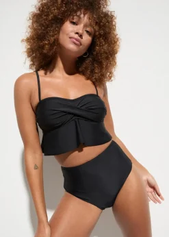 bonprix Nachhaltigere Materialien|Bikinis^Bandeau Bikini (2-tlg.Set) schwarz