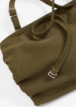bonprix Nachhaltigere Materialien|Mix & Match^Bandeau-Bikinioberteil dunkeloliv