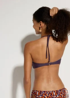 bonprix Nachhaltigere Materialien|Mix & Match^Bandeau-Bikinioberteil mit abnehmbaren Trägern dunkellila