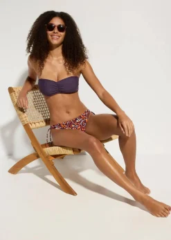 bonprix Nachhaltigere Materialien|Mix & Match^Bandeau-Bikinioberteil mit abnehmbaren Trägern dunkellila